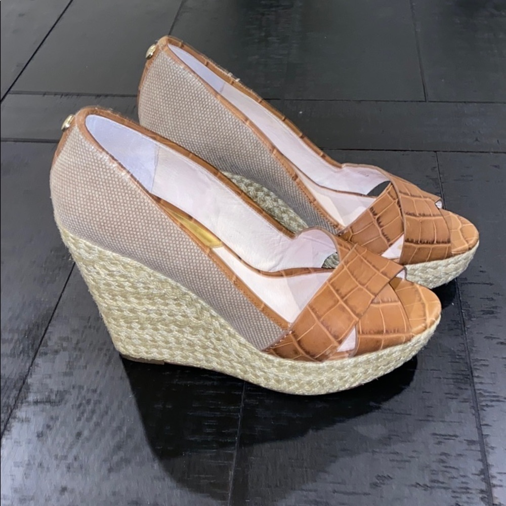 Michael Michael Kors Brown Platform Espadrilles​​​​​​​​​​​​​​​​​​​​​​​​​​